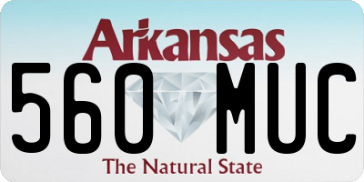 AR license plate 560MUC