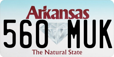 AR license plate 560MUK