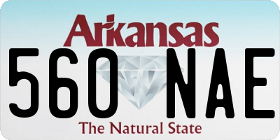 AR license plate 560NAE