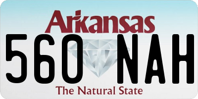 AR license plate 560NAH