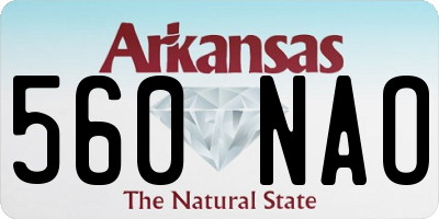 AR license plate 560NAO