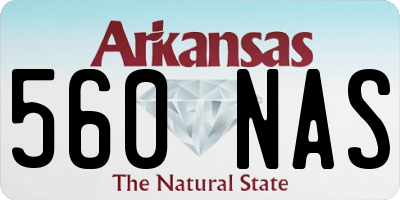 AR license plate 560NAS