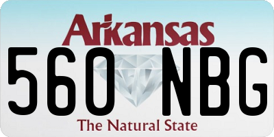 AR license plate 560NBG
