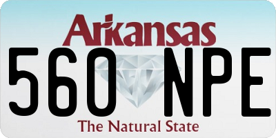 AR license plate 560NPE