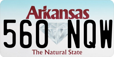 AR license plate 560NQW