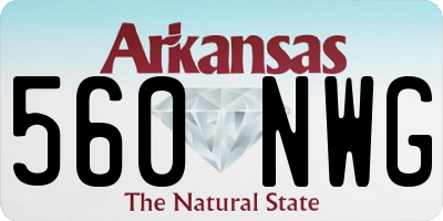 AR license plate 560NWG