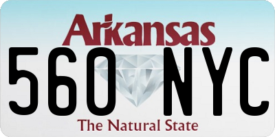 AR license plate 560NYC