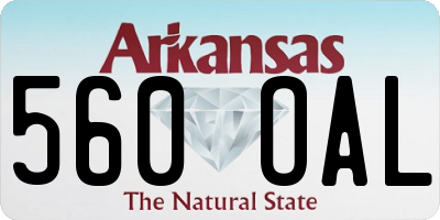 AR license plate 560OAL