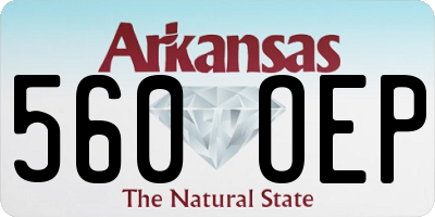 AR license plate 560OEP