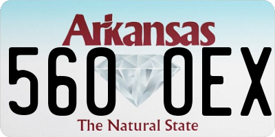 AR license plate 560OEX