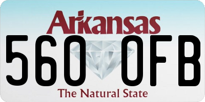 AR license plate 560OFB