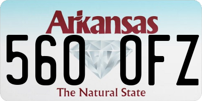 AR license plate 560OFZ