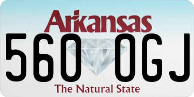 AR license plate 560OGJ