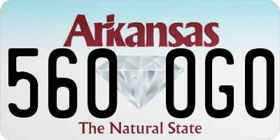 AR license plate 560OGO