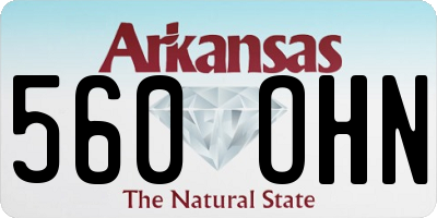 AR license plate 560OHN