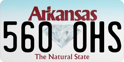 AR license plate 560OHS