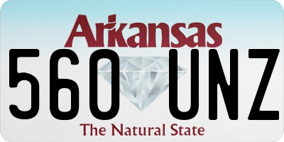 AR license plate 560UNZ