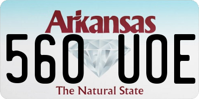 AR license plate 560UOE