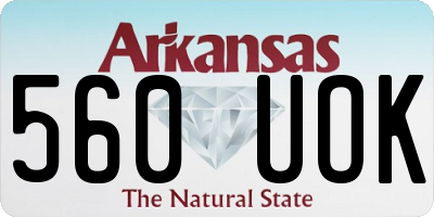 AR license plate 560UOK