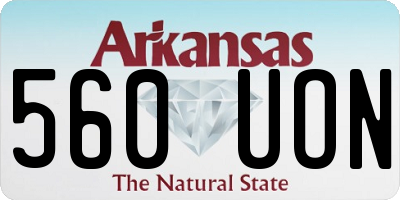 AR license plate 560UON