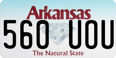 AR license plate 560UOU