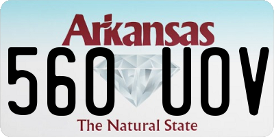 AR license plate 560UOV