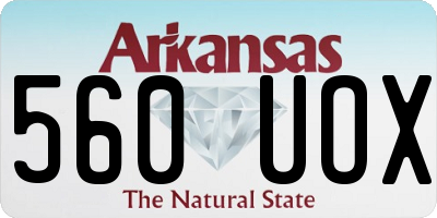 AR license plate 560UOX