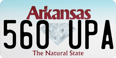 AR license plate 560UPA