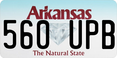 AR license plate 560UPB