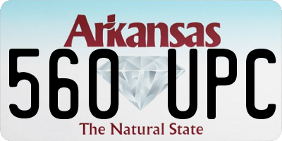 AR license plate 560UPC