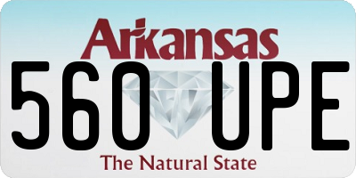 AR license plate 560UPE