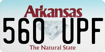 AR license plate 560UPF