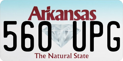 AR license plate 560UPG