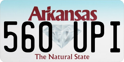 AR license plate 560UPI