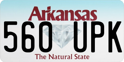 AR license plate 560UPK