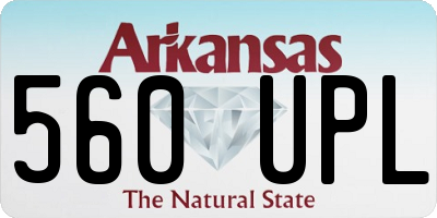 AR license plate 560UPL
