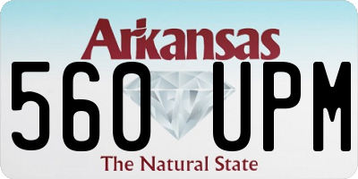 AR license plate 560UPM