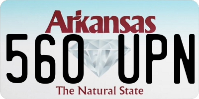 AR license plate 560UPN