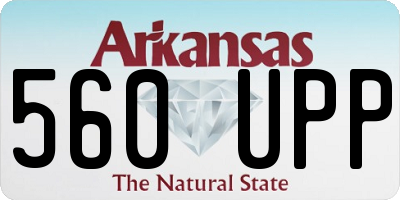 AR license plate 560UPP