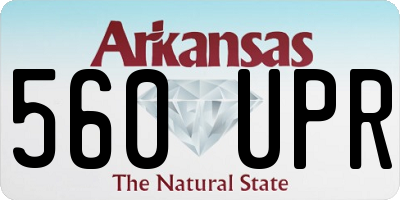 AR license plate 560UPR