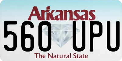 AR license plate 560UPU