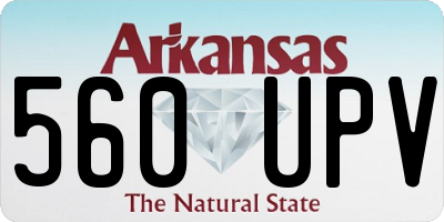 AR license plate 560UPV