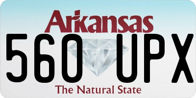 AR license plate 560UPX