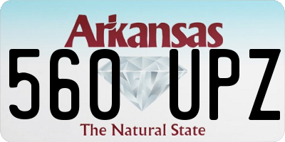 AR license plate 560UPZ