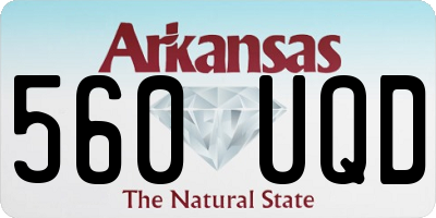 AR license plate 560UQD