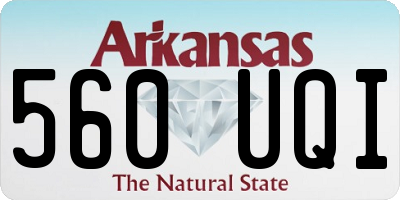 AR license plate 560UQI