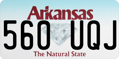 AR license plate 560UQJ