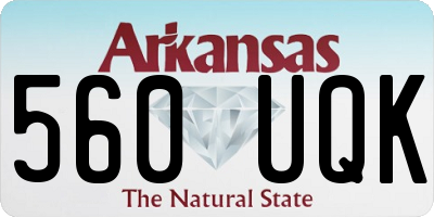 AR license plate 560UQK