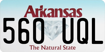 AR license plate 560UQL
