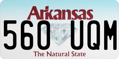 AR license plate 560UQM